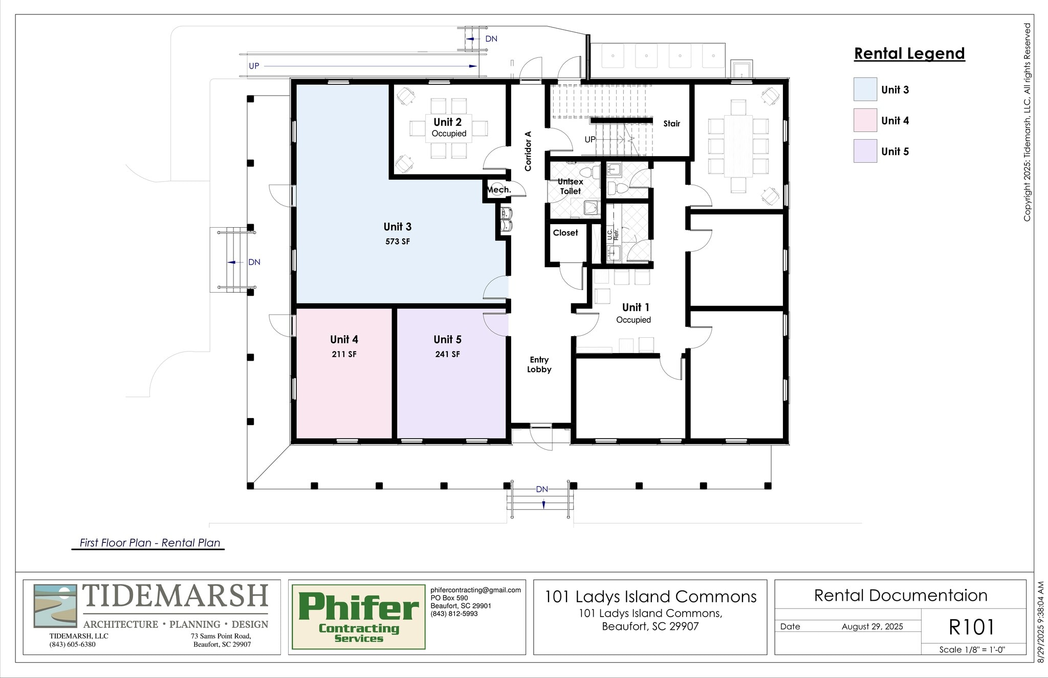 101 Ladys Island Cmn, Beaufort, SC à louer Plan de site– Image 1 sur 1