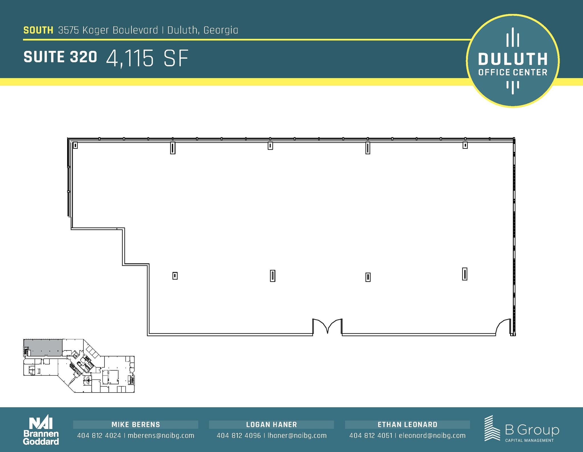 3505 Koger Blvd, Duluth, GA à louer Plan d’étage– Image 1 sur 1