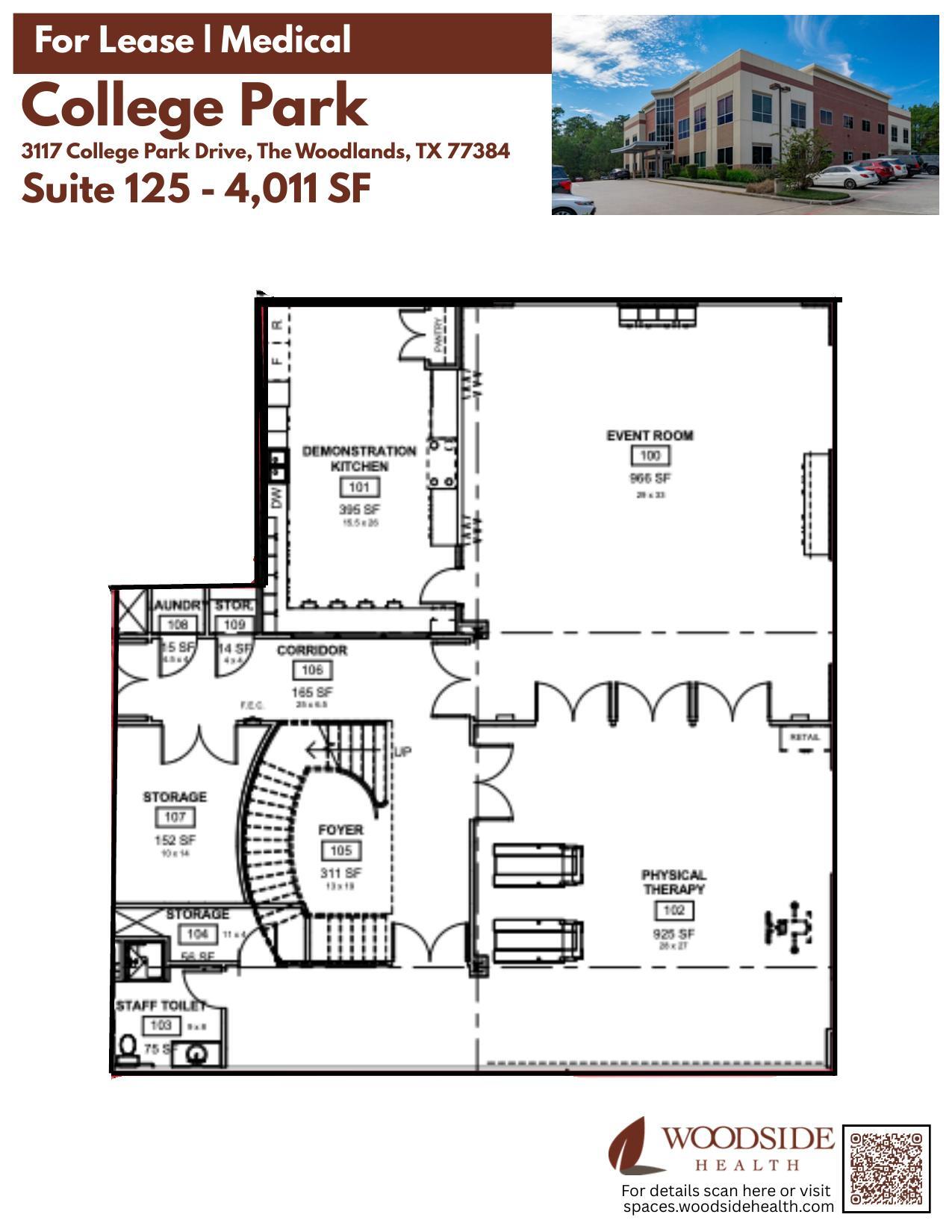 3117 College Park Dr, The Woodlands, TX à louer Plan d’étage– Image 1 sur 1