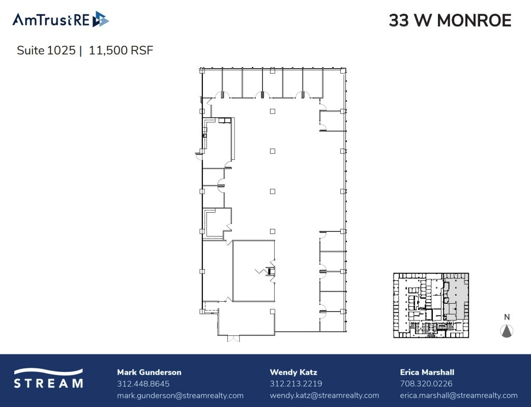 33 W Monroe St, Chicago, IL à louer Plan d’étage– Image 1 sur 1