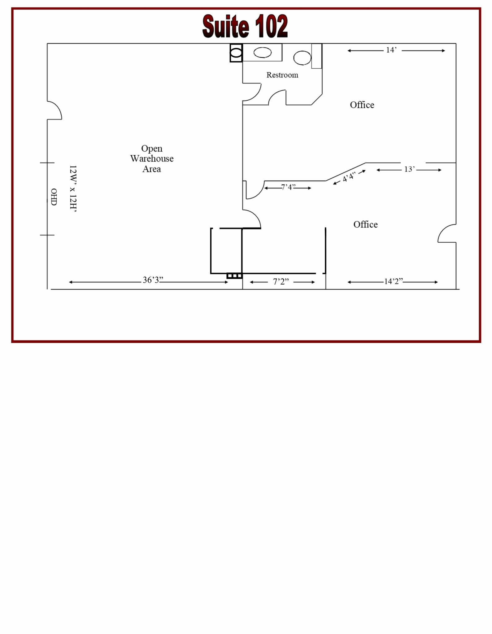 2324 E Euclid Ave, Spokane, WA à louer Plan d’étage– Image 1 sur 1
