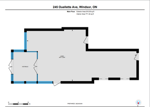245 Ouellette Ave, Windsor, ON à louer Plan d’étage– Image 1 sur 1