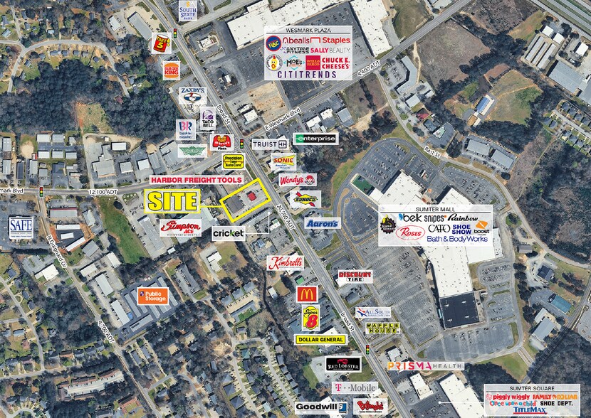 1090 Broad St, Sumter, SC à louer - Aérien – Image 2 sur 5