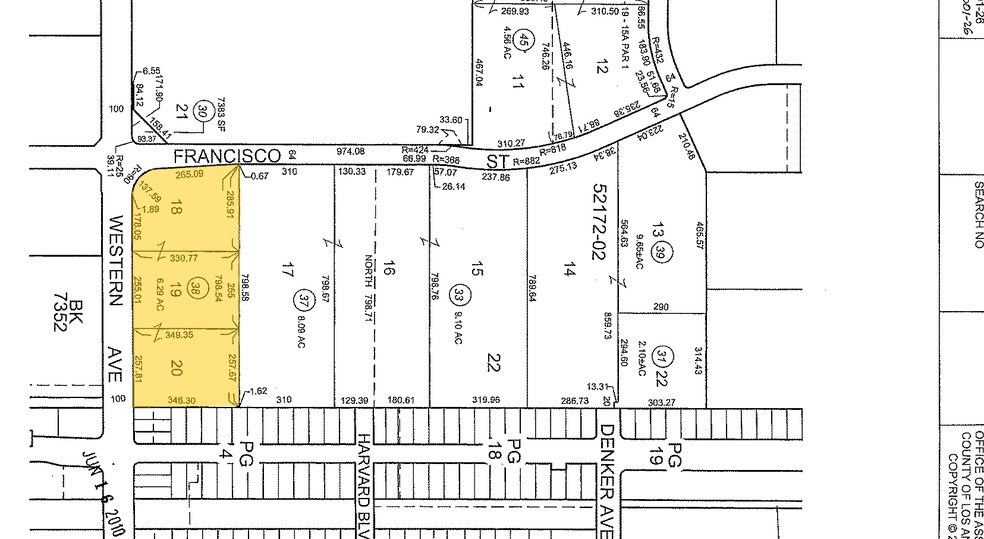 20100-20200 S Western Ave, Torrance, CA à louer - Plan cadastral – Image 2 sur 21