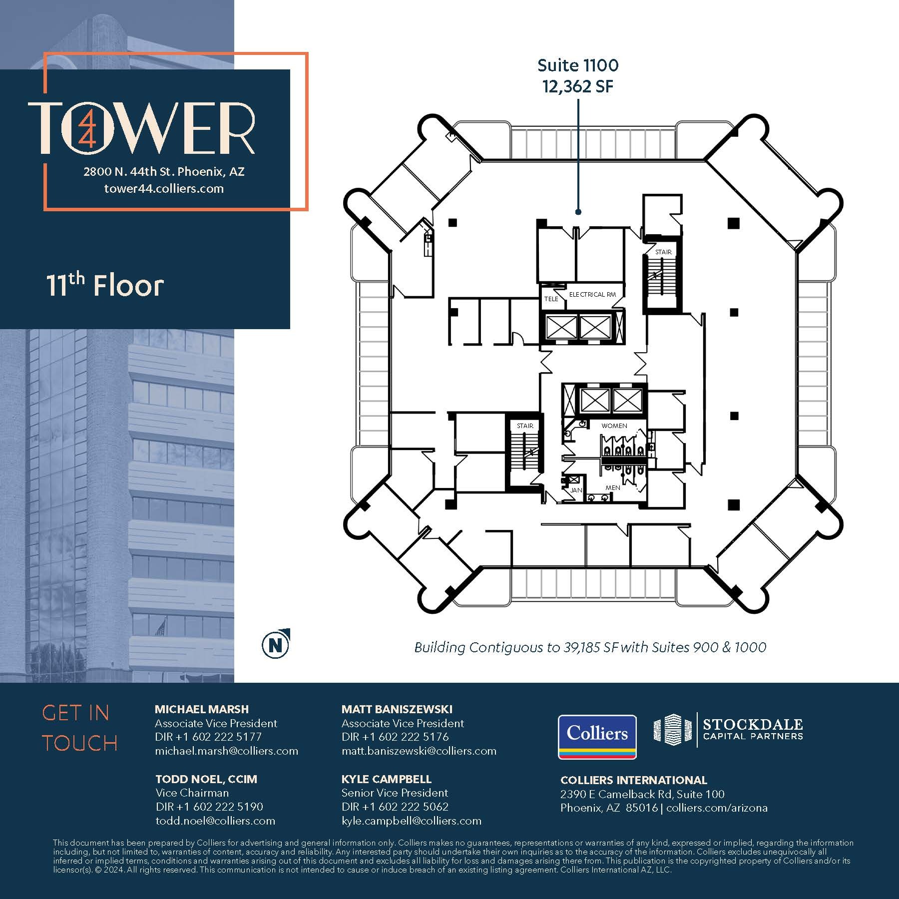 2800 N 44th St, Phoenix, AZ à louer Plan d’étage– Image 1 sur 1