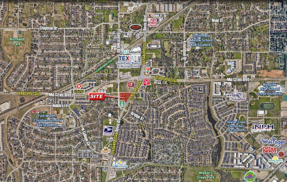 SWC of Davis Blvd & Newman Dr blvd, Fort Worth, TX à vendre Aérien– Image 1 sur 2