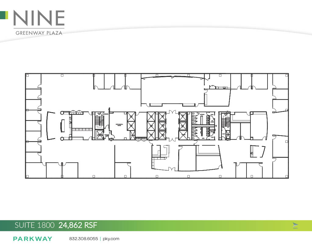9 Greenway Plz, Houston, TX à louer Plan d’étage– Image 1 sur 1