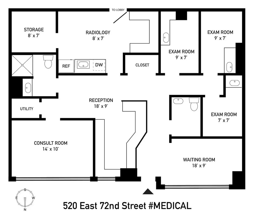 520 E 72nd St, New York, NY 10021 - Lot 1D - - Plan d’étage - Image 1 of 2