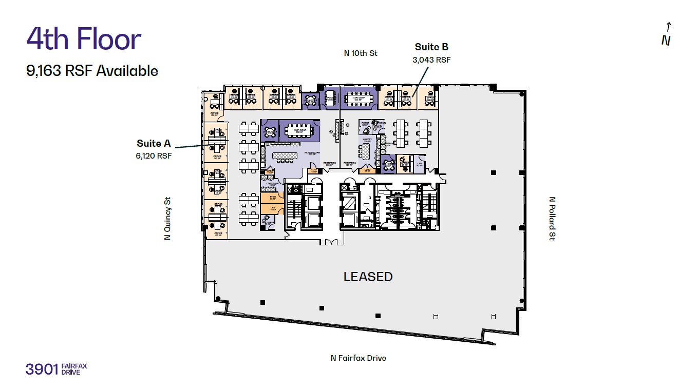 3901 N Fairfax Dr, Arlington, VA à louer Plan d’étage– Image 1 sur 1