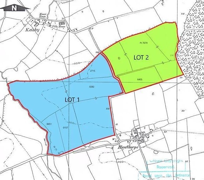 Hawthorpe, Bourne à vendre - Plan de site – Image 2 sur 2