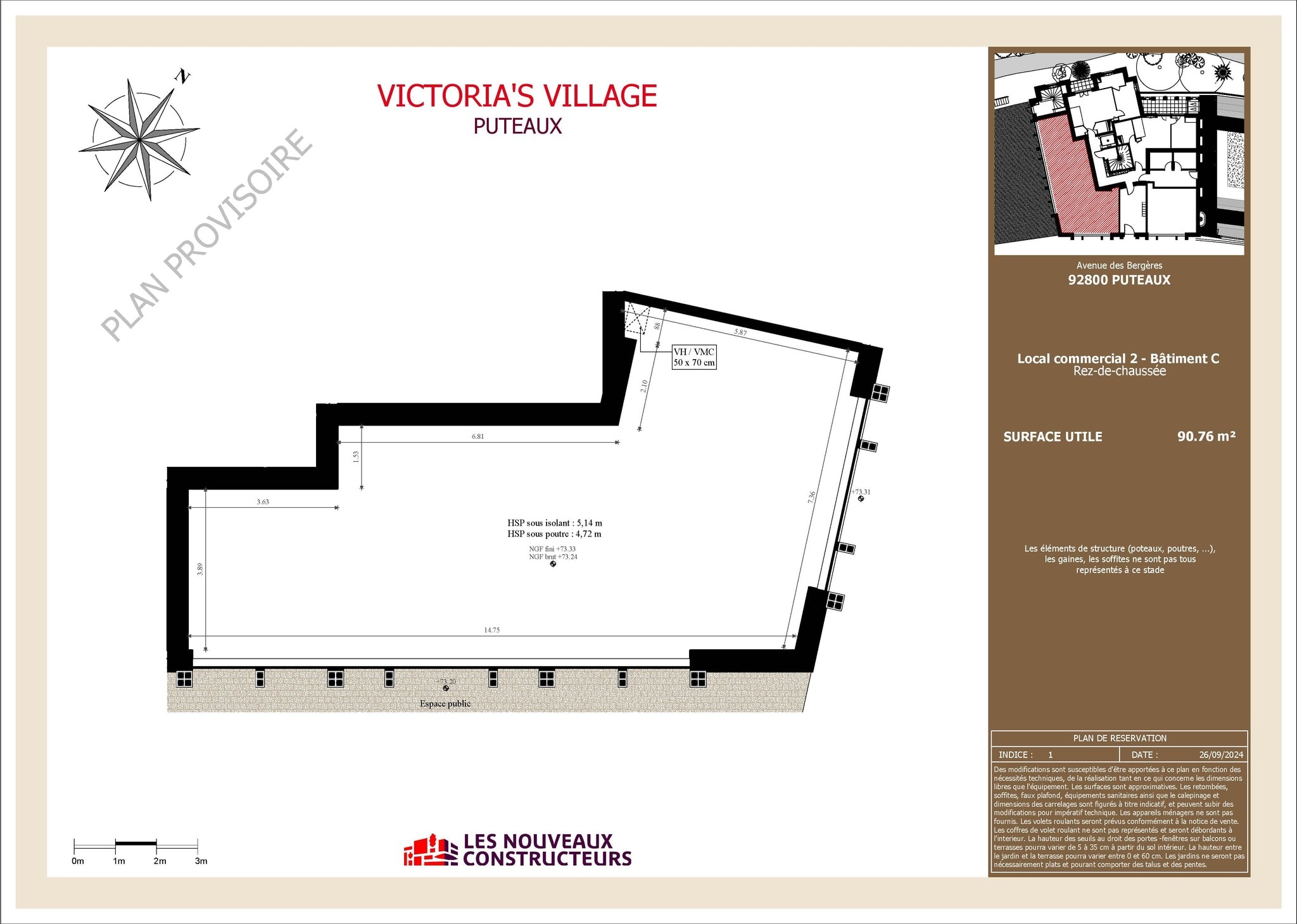 151 Avenue du Président Wilson, Puteaux à louer Plan d’étage– Image 1 sur 1