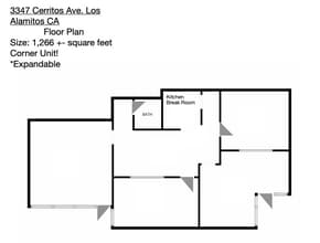 3341-3363 Cerritos Ave, Los Alamitos, CA à louer Plan d’étage– Image 2 sur 2