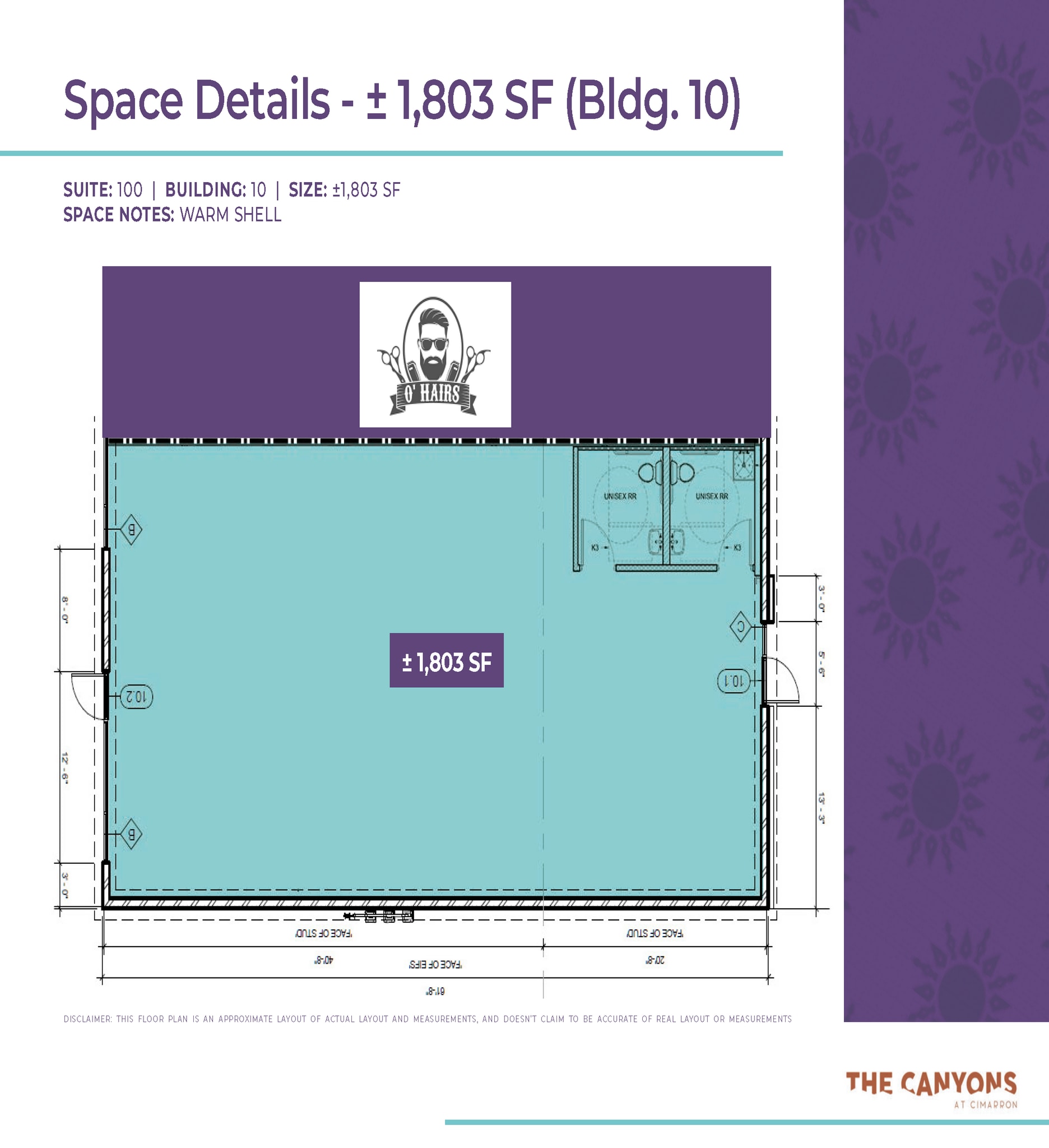 1571 N Resler Dr, El Paso, TX à louer Plan d’étage– Image 1 sur 1