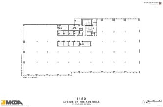 1180 Avenue of the Americas, New York, NY à louer Plan d’étage– Image 2 sur 2