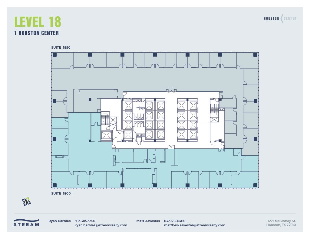 1221 McKinney St, Houston, TX à louer Plan d’étage– Image 1 sur 1