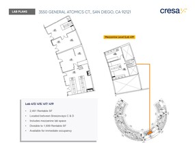 3550 General Atomics Ct, San Diego, CA à louer Plan d’étage– Image 1 sur 1