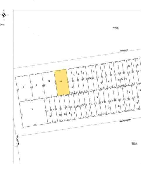 16 Vernon Ave, Brooklyn, NY à vendre - Plan cadastral – Image 1 sur 1