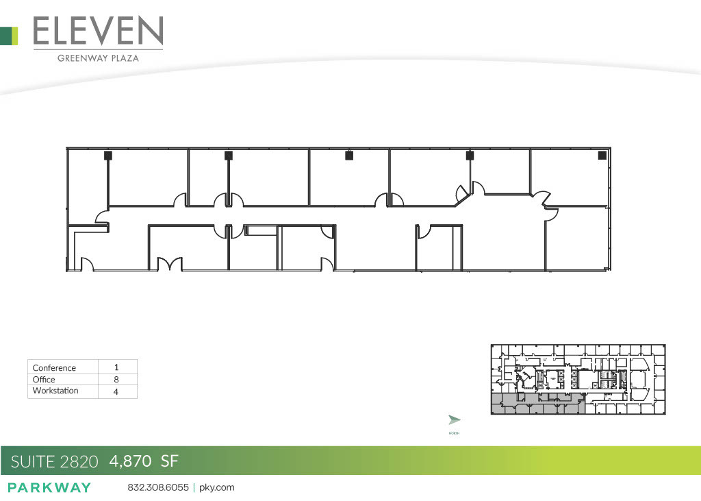 11 Greenway Plz, Houston, TX à louer Plan d’étage– Image 1 sur 2