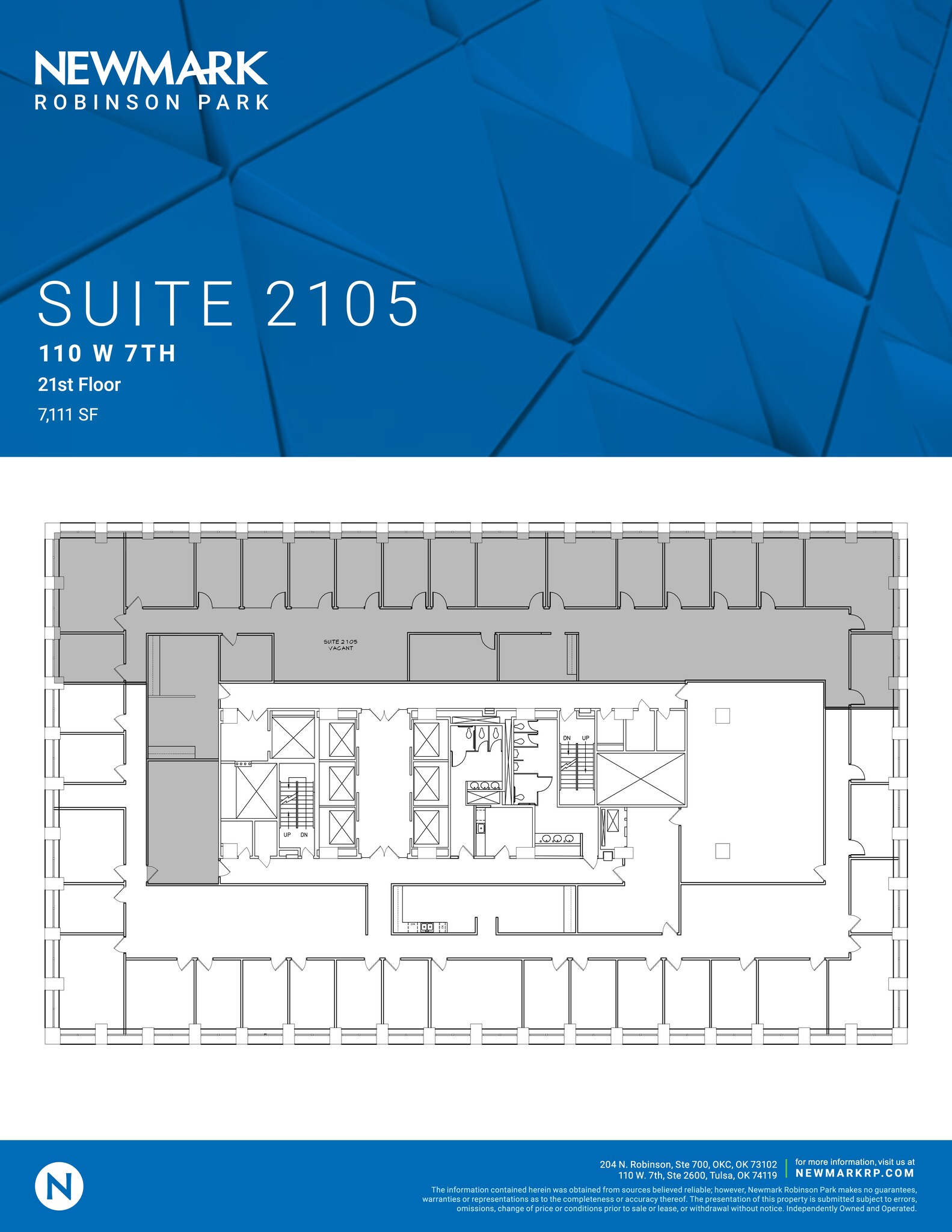 110 W 7th St S, Tulsa, OK à louer Plan de site– Image 1 sur 1