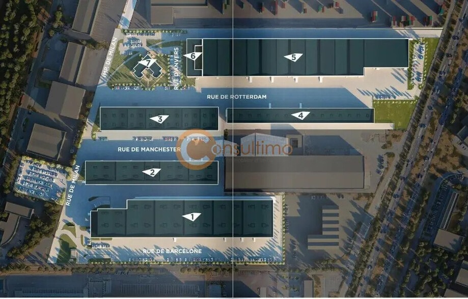 Local d’activités dans Bruges à louer - Plan de site – Image 3 sur 8