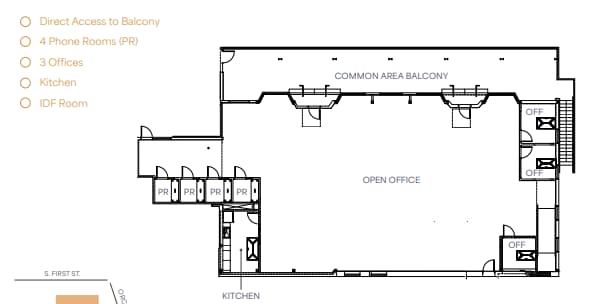 300 Orchard City Dr, Campbell, CA à louer Plan d’étage– Image 1 sur 1