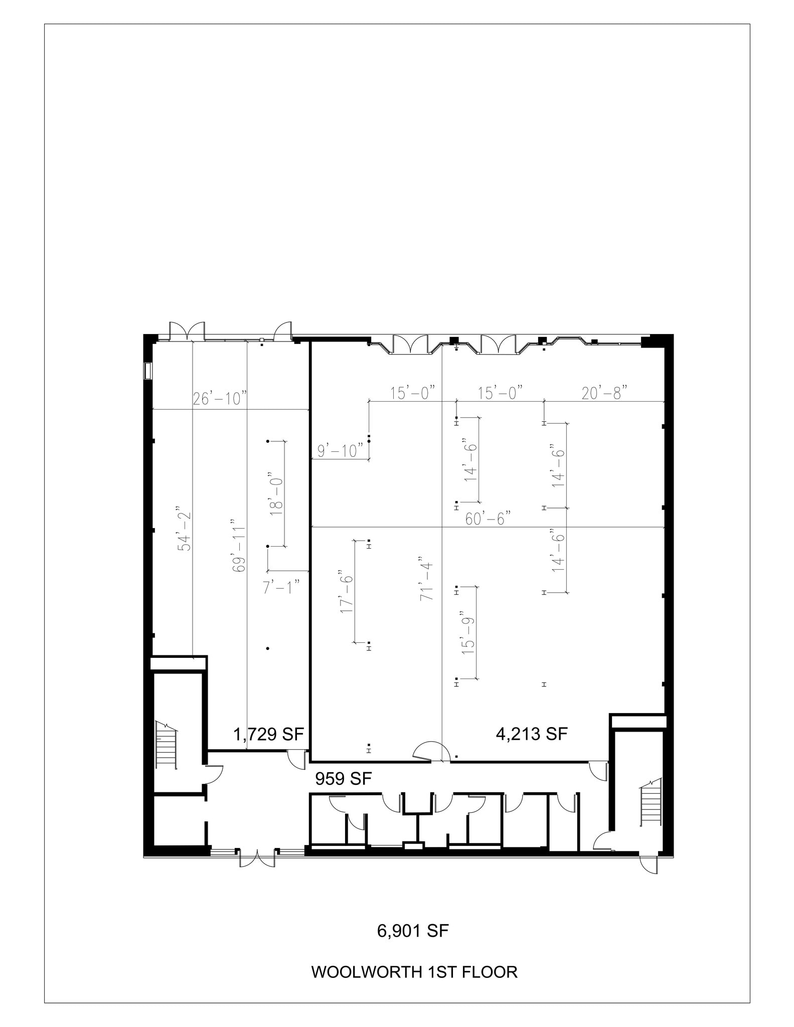 519 Cleveland St, Clearwater, FL à louer Plan de site– Image 1 sur 2