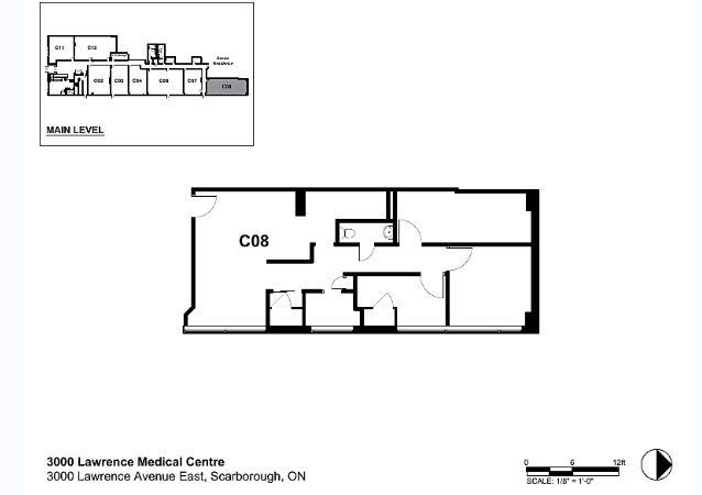 3000 Lawrence Ave E, Toronto, ON à louer Plan d’étage– Image 1 sur 1