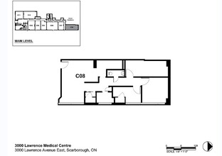 3000 Lawrence Ave E, Toronto, ON à louer Plan d’étage– Image 1 sur 1