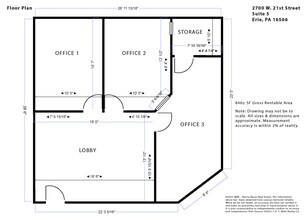 2700-2730 W 21st St, Erie, PA à louer Plan d’étage– Image 2 sur 17