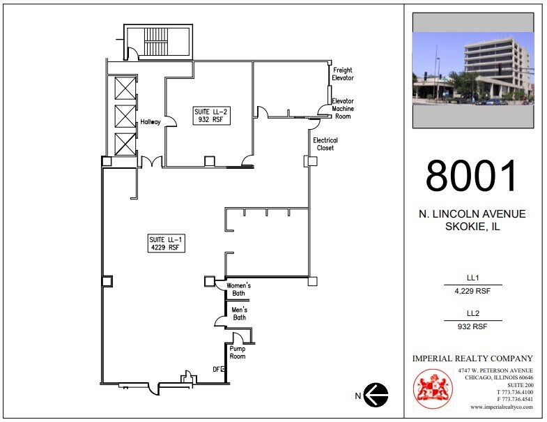 8001 Lincoln Ave, Skokie, IL à louer Plan d’étage– Image 1 sur 1
