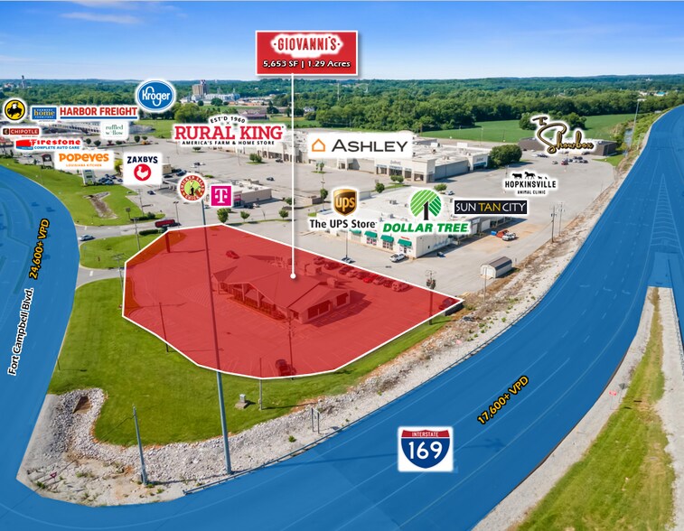 4000 Fort Campbell Blvd, Hopkinsville, KY à vendre - Aérien – Image 2 sur 3