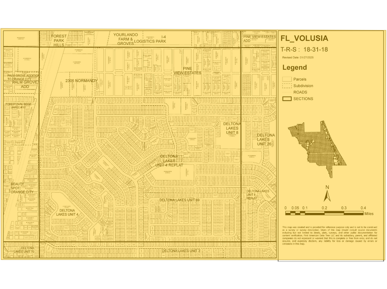 South Ave, Deltona, FL à vendre - Plan cadastral – Image 2 sur 2