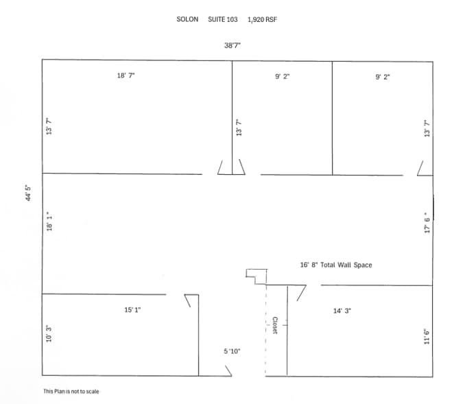 6001 Cochran Rd, Solon, OH à louer Plan d’étage– Image 1 sur 6