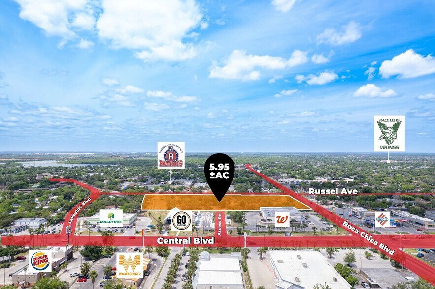 1525 Central Blvd, Brownsville, TX à vendre - Aérien – Image 3 sur 9