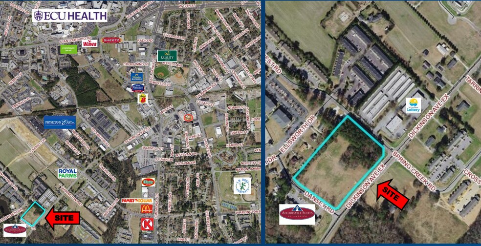 2850 Dickinson Avenue Ext, Greenville, NC à vendre - Aérien – Image 2 sur 2