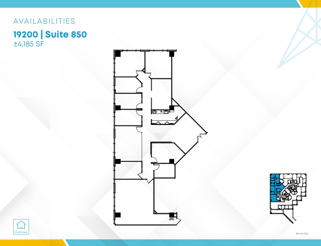 19100-19200 Von Karman Ave, Irvine, CA à louer Plan d’étage– Image 1 sur 1