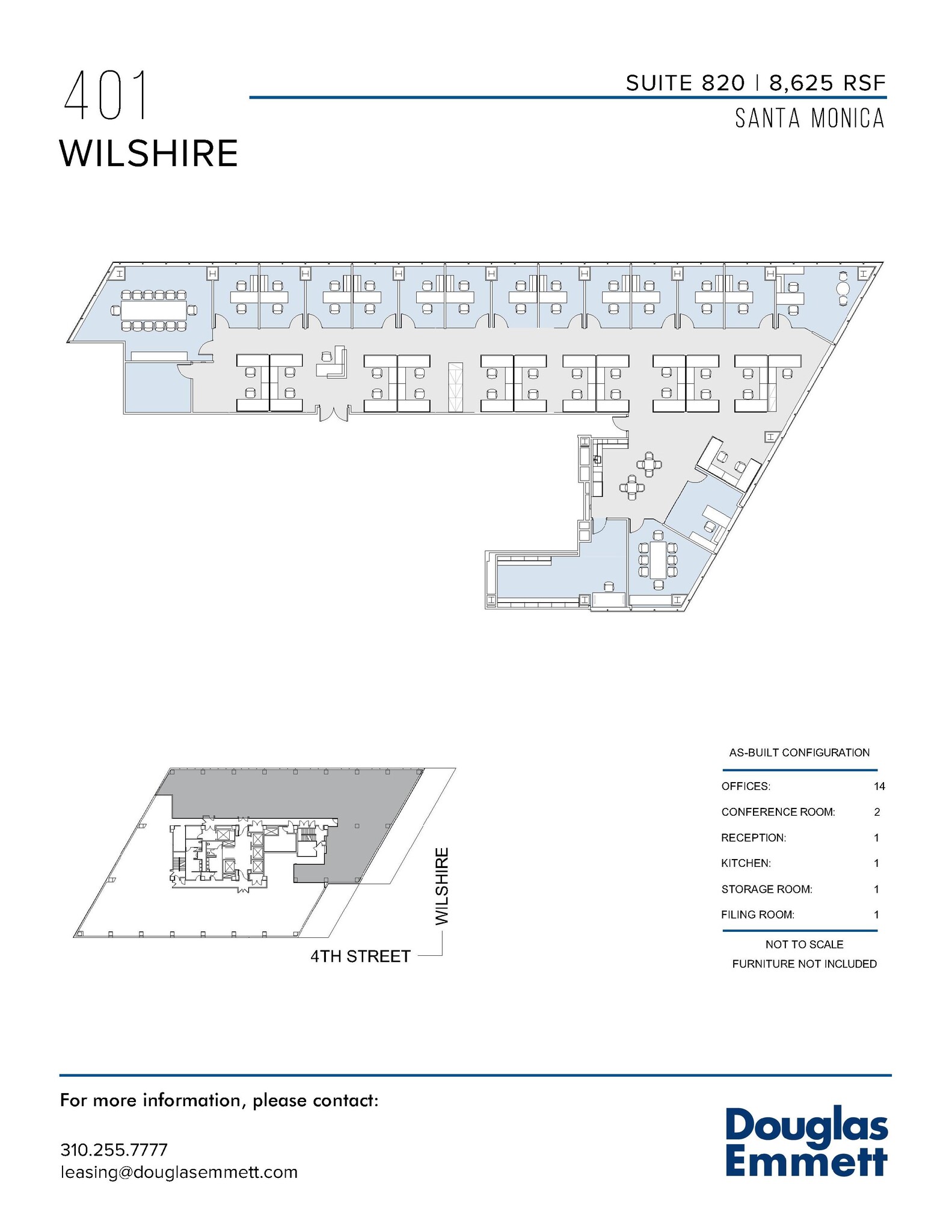 401 Wilshire Blvd, Santa Monica, CA à louer Plan d’étage– Image 1 sur 1