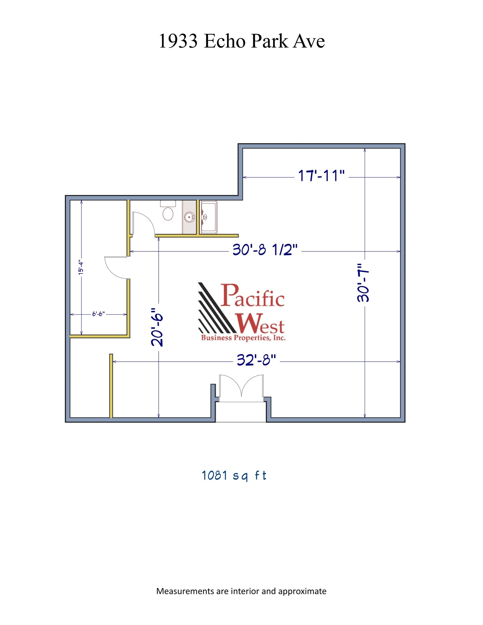 1933 Echo Park Ave, Los Angeles, CA à louer Plan de site– Image 1 sur 1