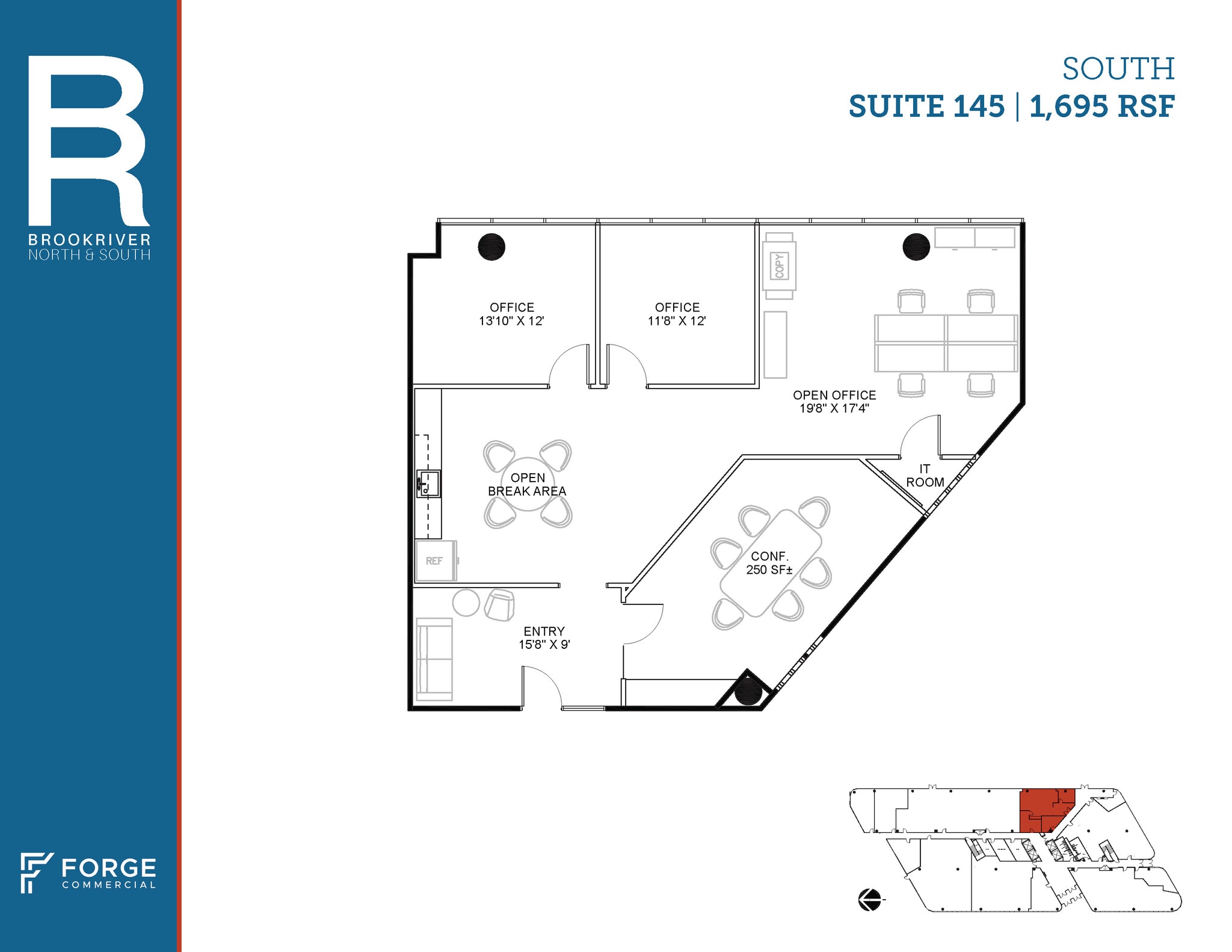 8200 Brookriver Dr, Dallas, TX à louer Plan d’étage– Image 1 sur 1