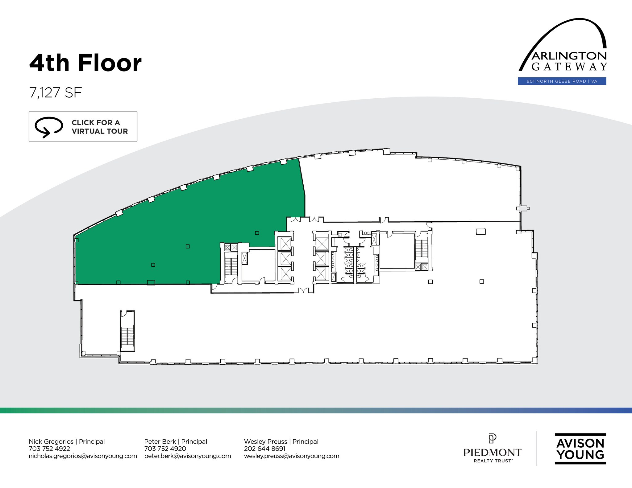 901 N Glebe Rd, Arlington, VA à louer Plan d’étage– Image 1 sur 1