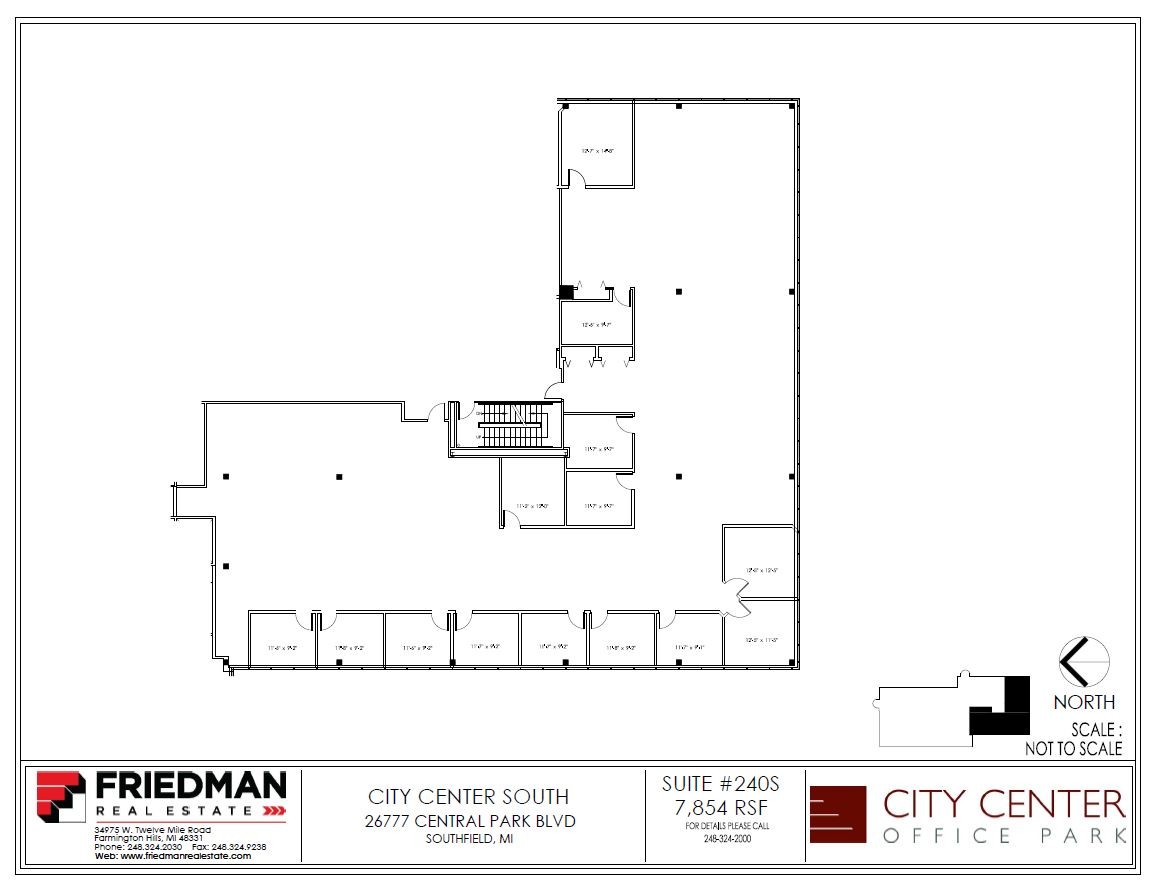 26777-26999 Central Park Blvd, Southfield, MI à louer Plan d’étage– Image 1 sur 2
