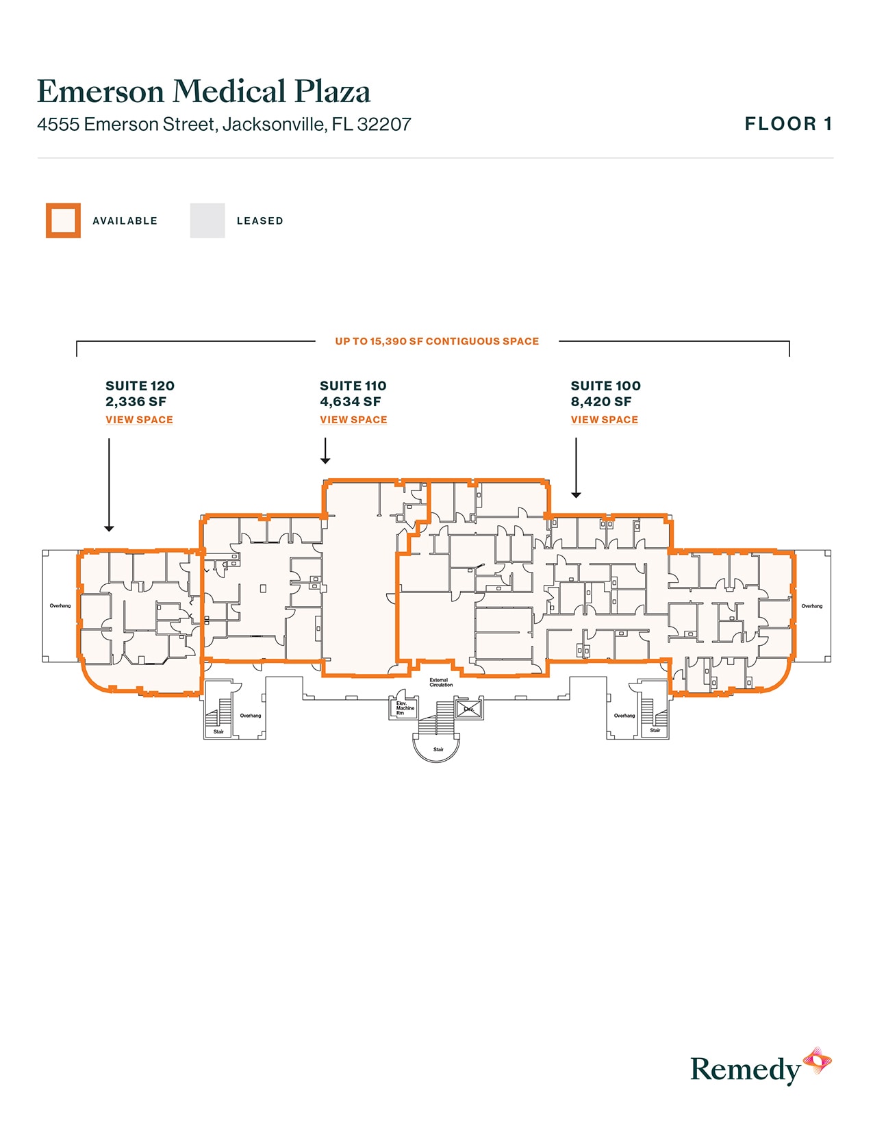 4555 Emerson Pky, Jacksonville, FL à louer Plan d’étage– Image 1 sur 1