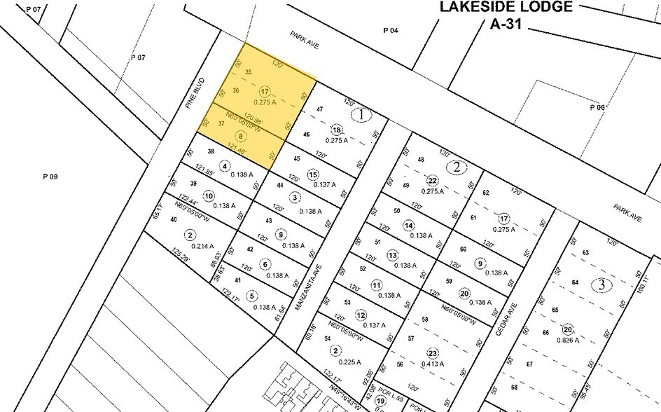 924 Park Ave, South Lake Tahoe, CA à vendre - Plan cadastral – Image 3 sur 23