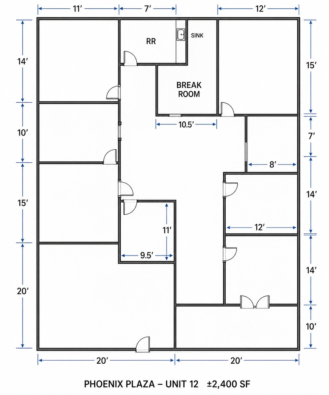 6360-6480 W Flamingo Rd, Las Vegas, NV à louer Plan d’étage– Image 1 sur 1