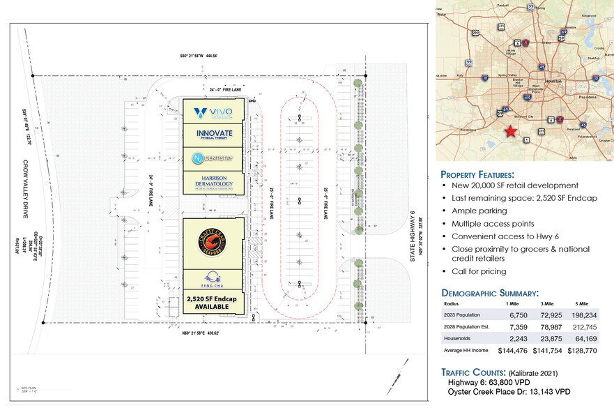 Highway 6 & Sienna Ranch Rd, Missouri City, TX à louer - Plan de site – Image 3 sur 3