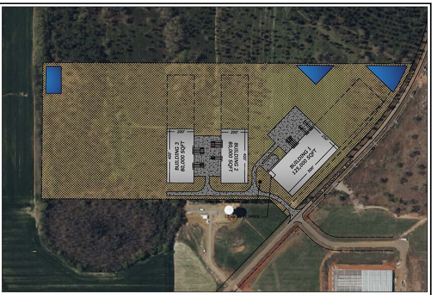0 Robins International Blvd, Byron, GA à louer - Plan de site – Image 1 sur 4