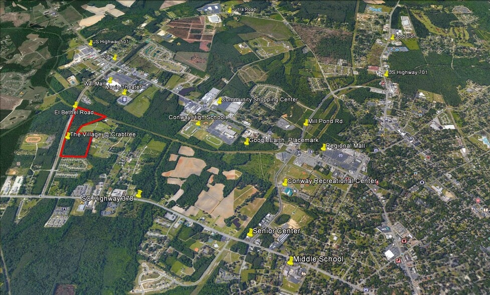El Bethel Road, Conway, SC à vendre - Aérien – Image 2 sur 2