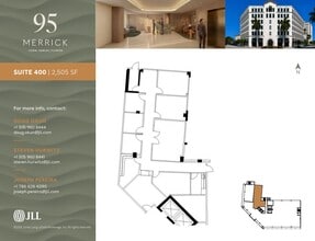95 Merrick Way, Coral Gables, FL à louer Plan d’étage– Image 1 sur 1