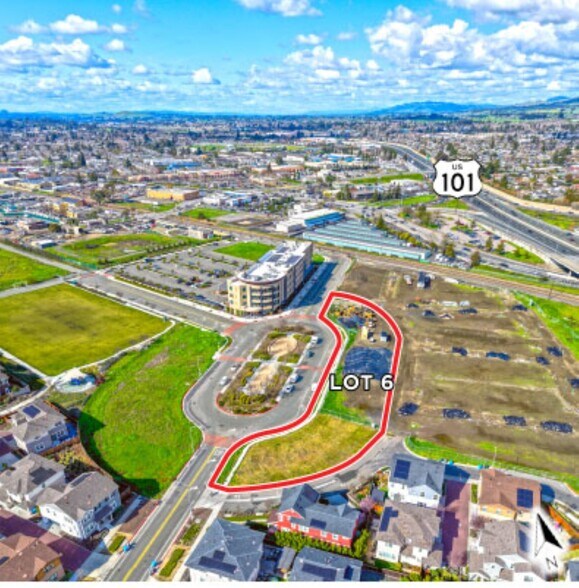 Hopper St, Petaluma, CA à vendre - Aérien – Image 3 sur 4