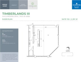 5445 Corporate Dr, Troy, MI à vendre Plan d’étage– Image 1 sur 1